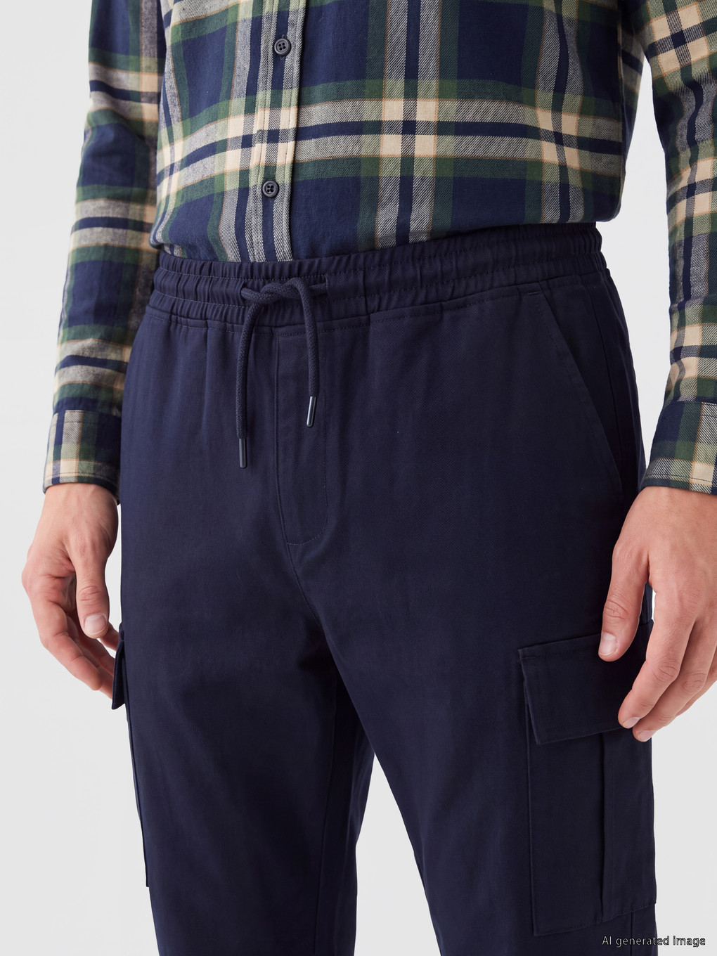 Relax Fit Men's Cargo Trousers-2