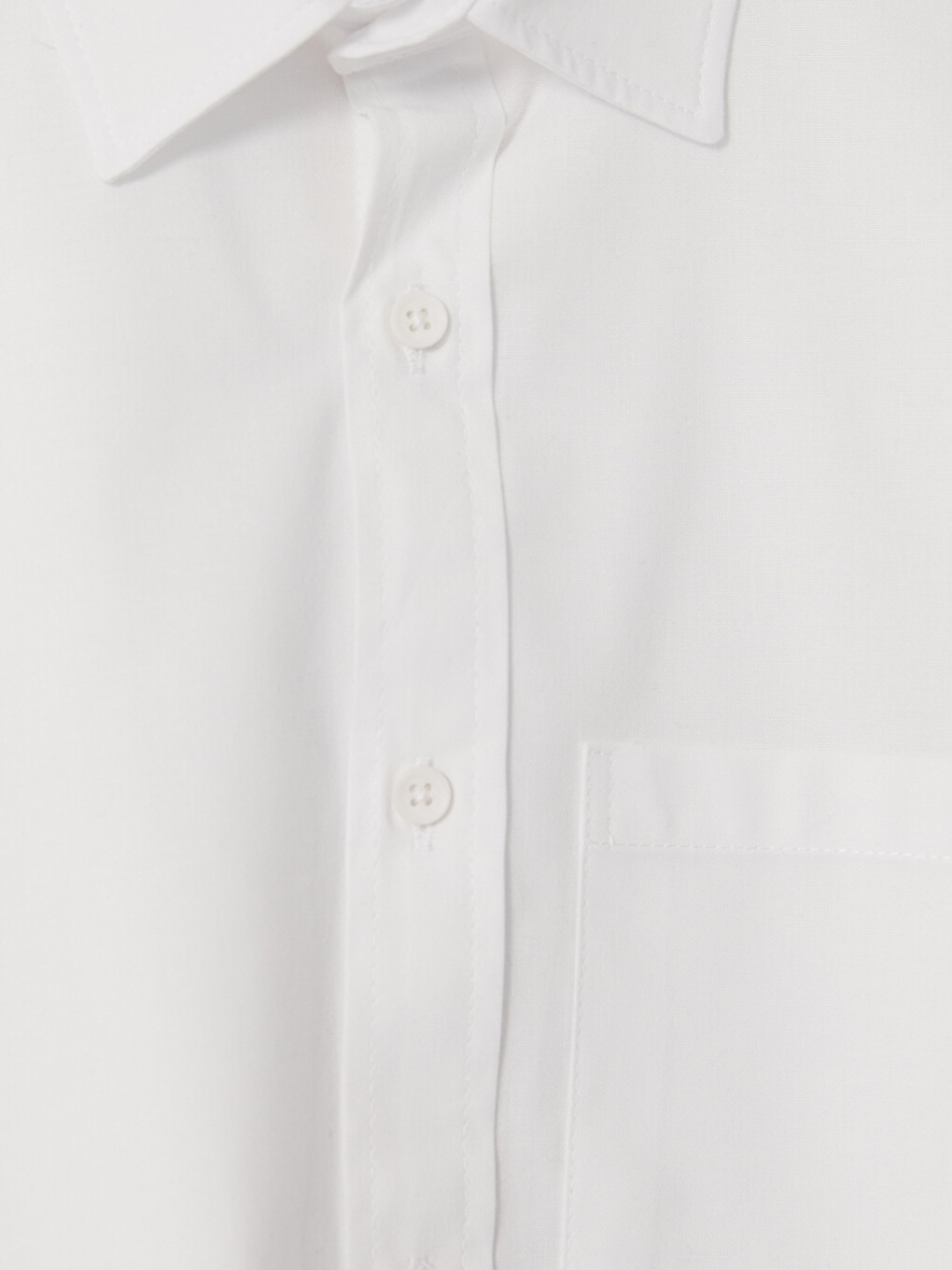 Beyaz Regular Fit Gabardin Erkek Gömlek-6