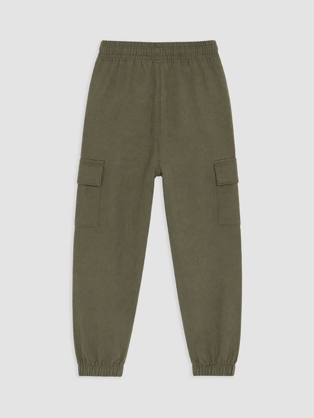 Yeşil Erkek Çocuk Kargo Jogger Pantolon-1