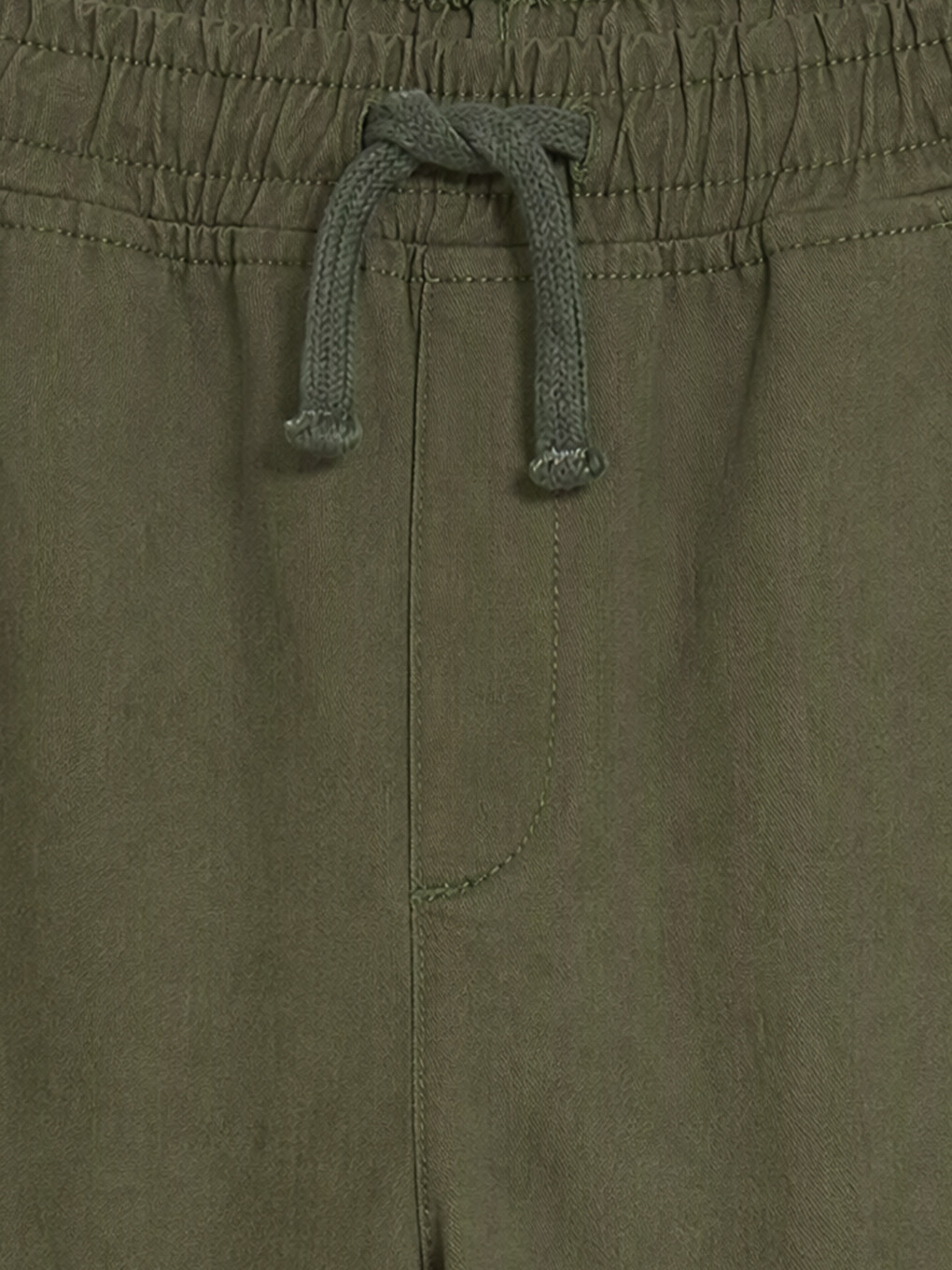 Yeşil Erkek Çocuk Kargo Jogger Pantolon-2