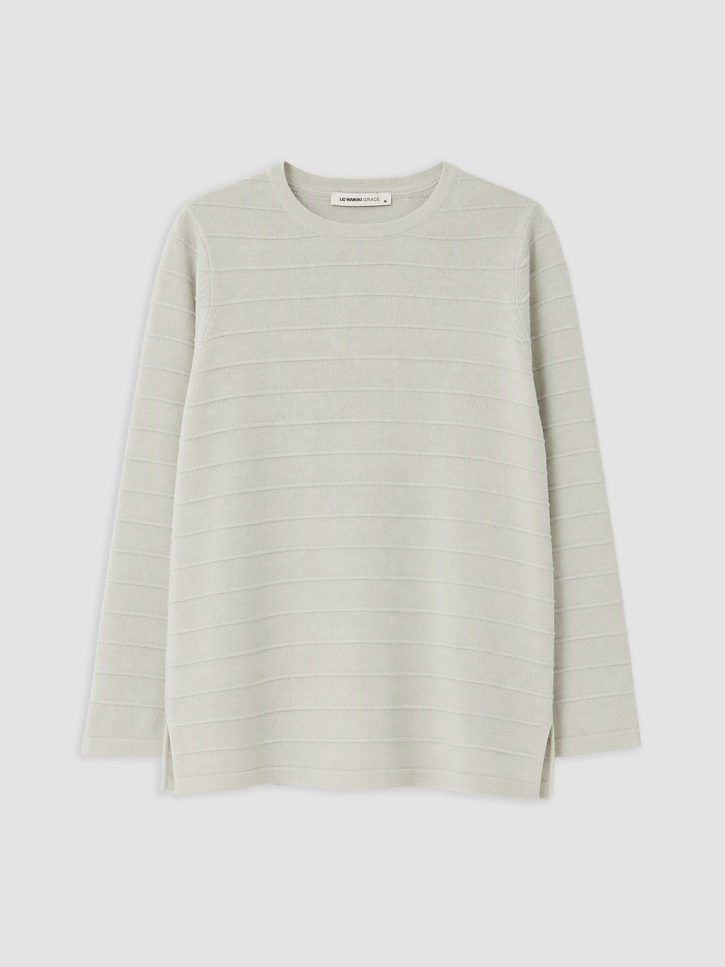 Crew Neck Striped Knitwear Sweater-4