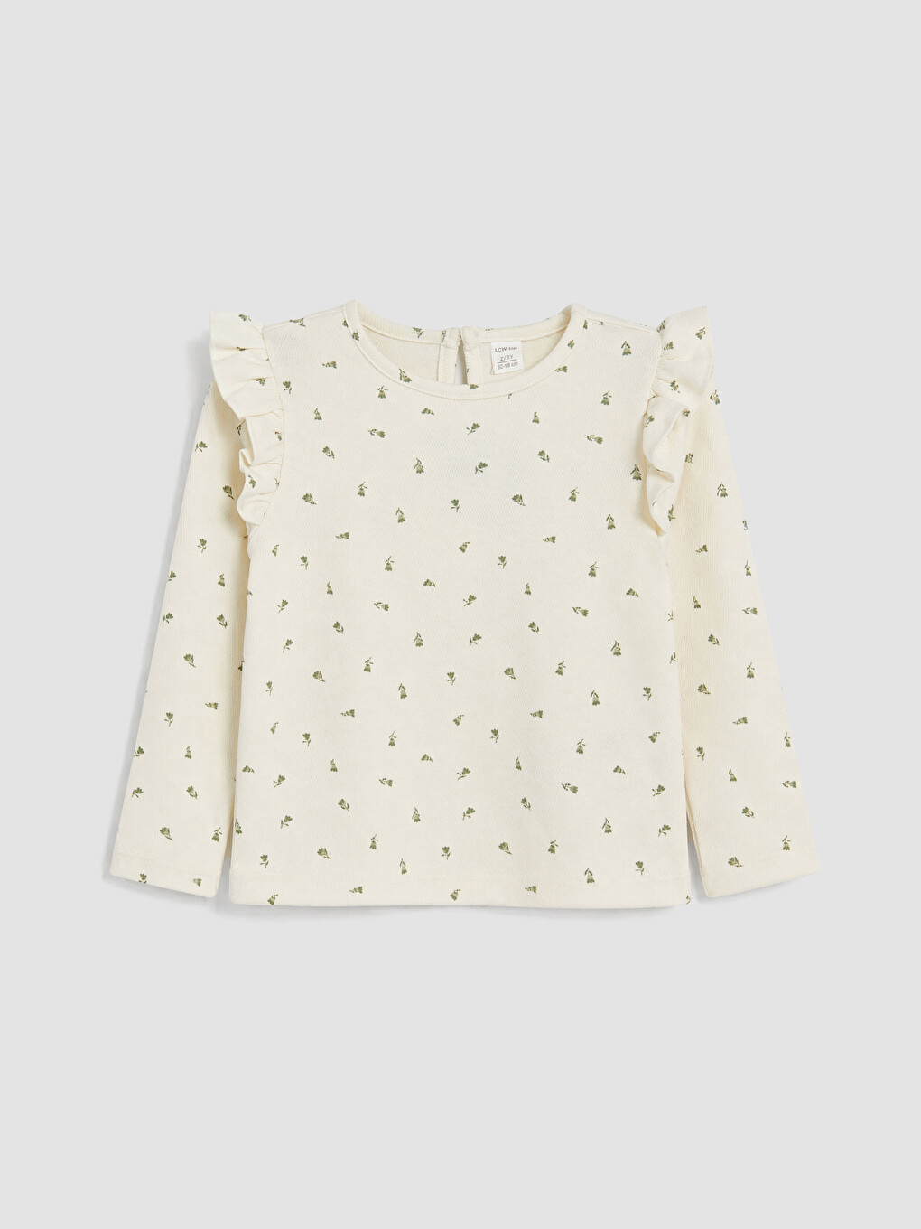 Ruffled Floral Girls' Shorts Set-1