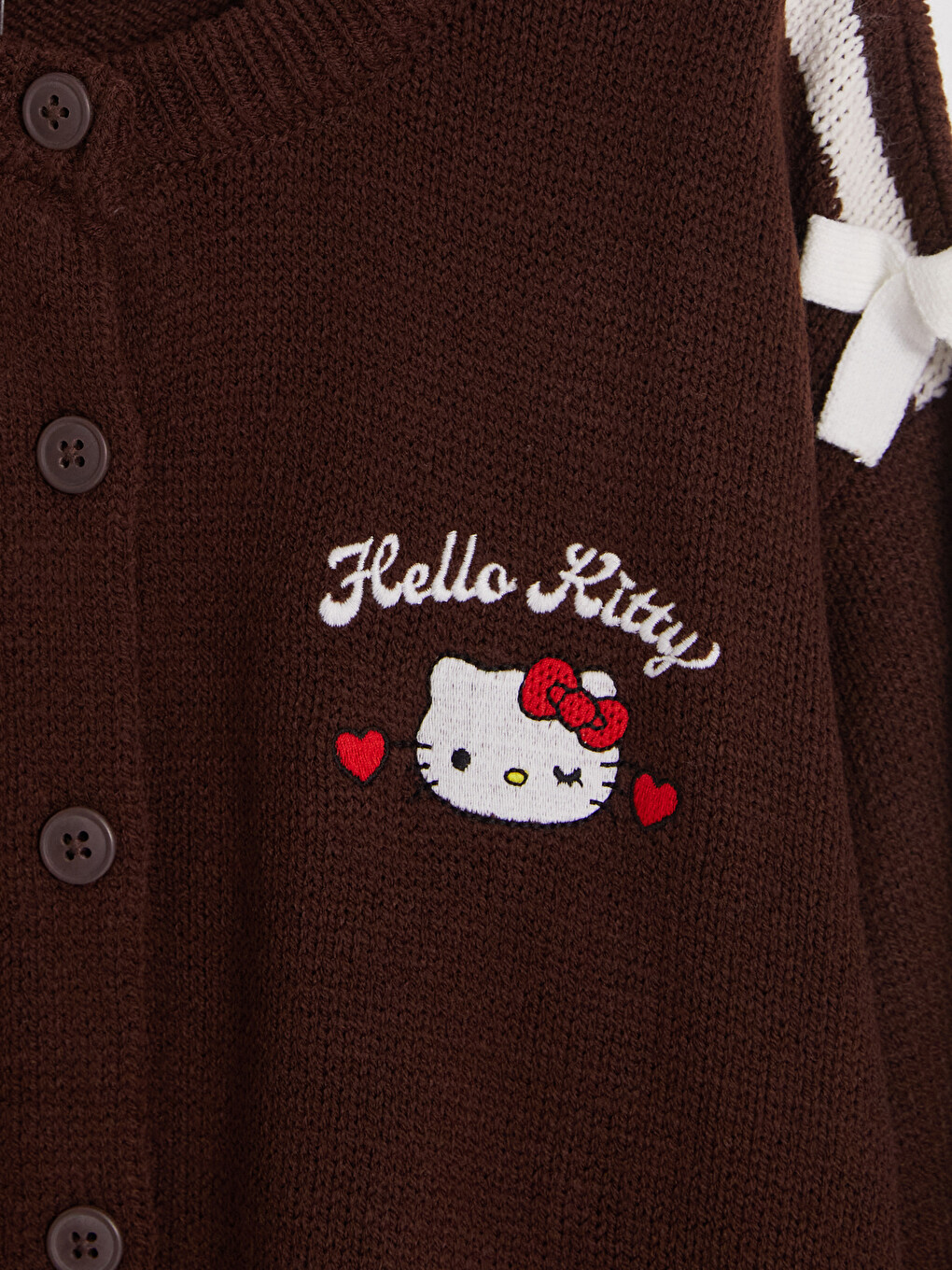 Hello Kitty Printed Girls' Knitwear Cardigan-1