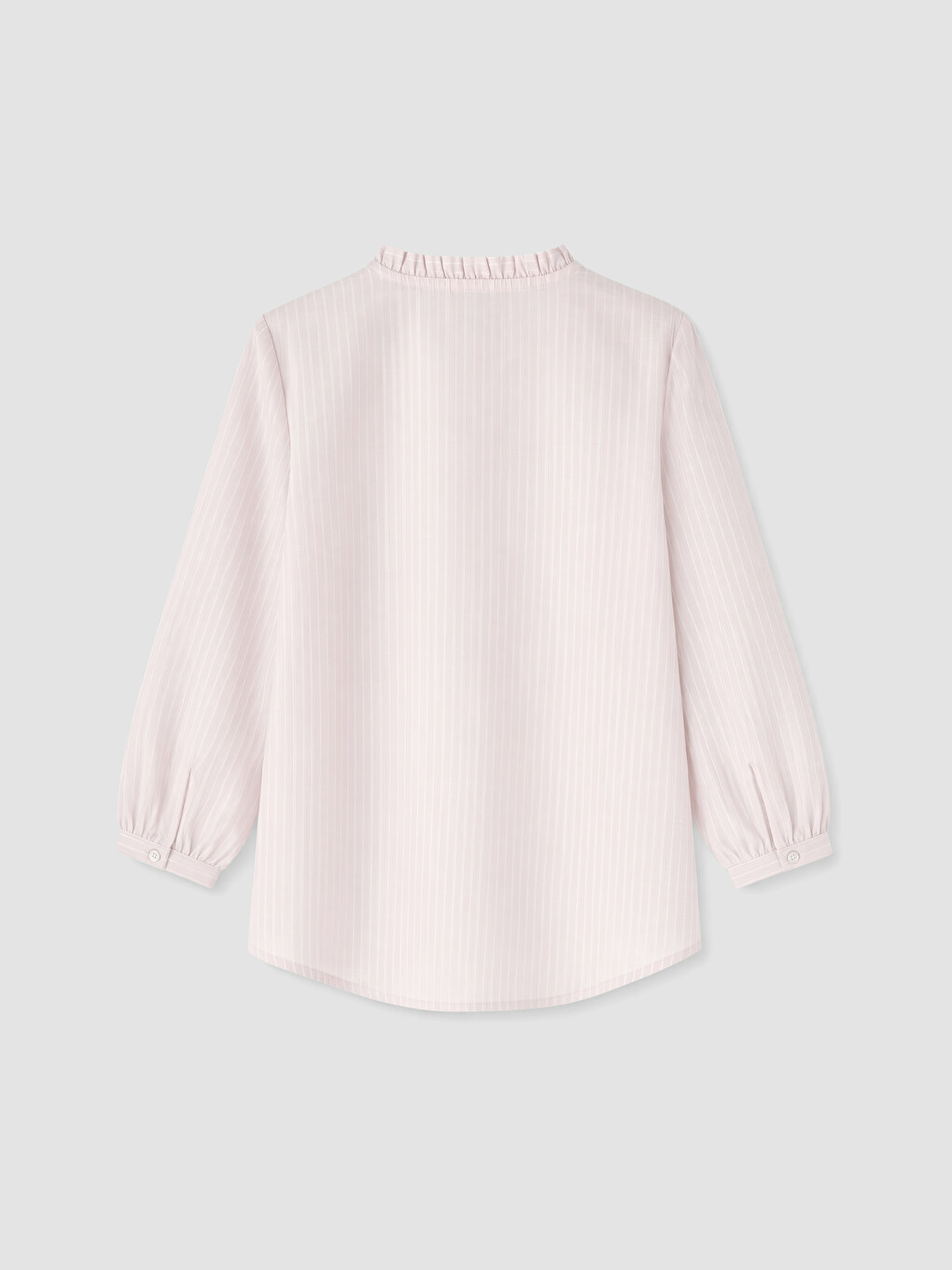 Pembe Kaçık Yaka Çiçek Nakışlı Bluz-6