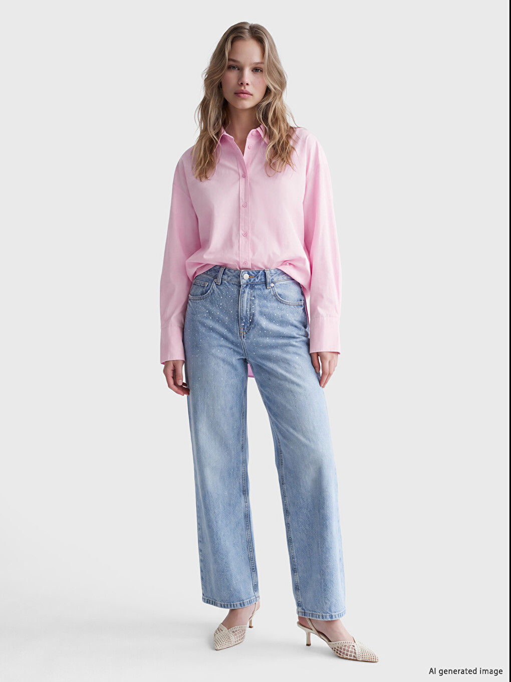 Oversize Popeline Damenhemd-1