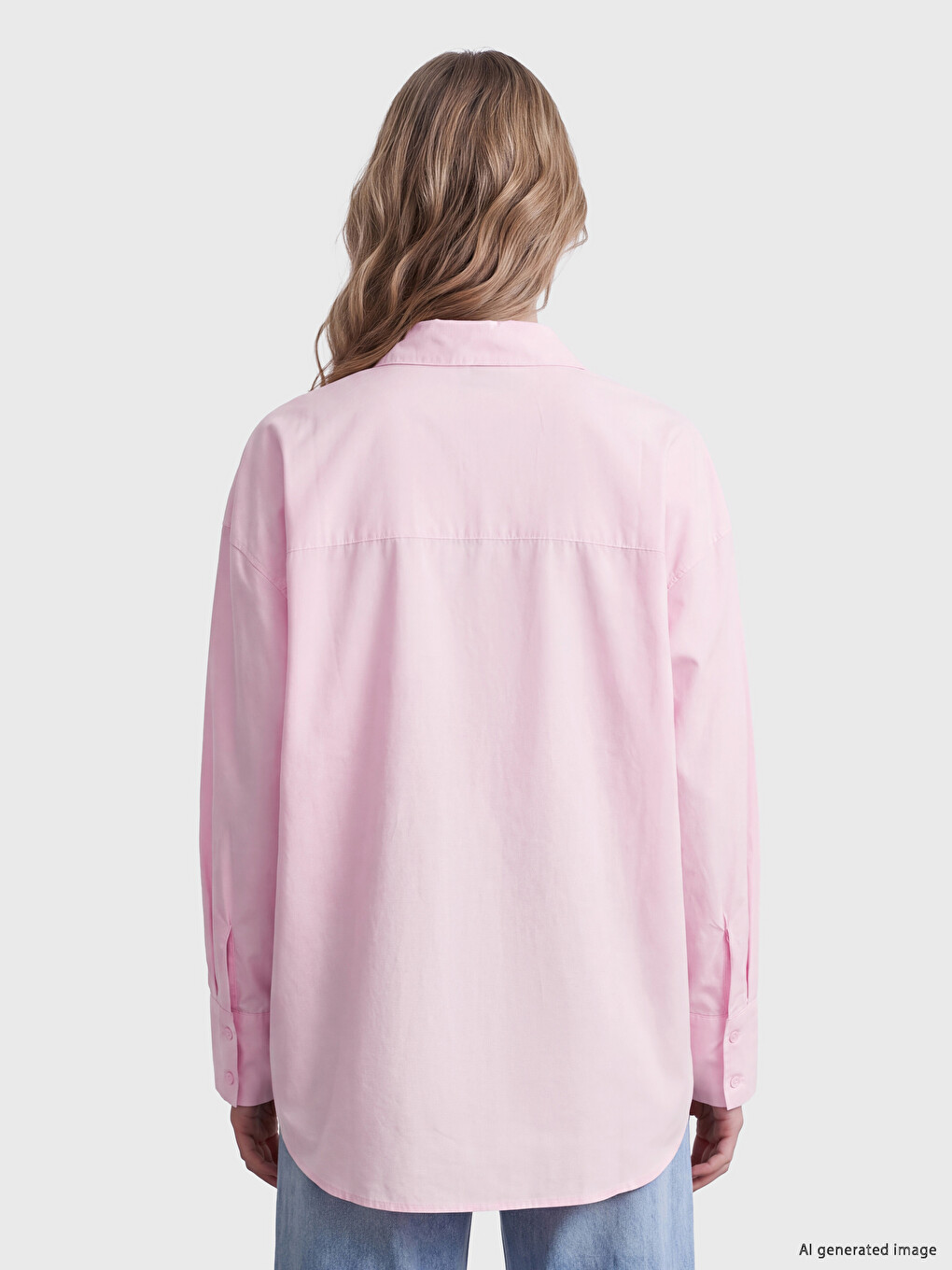 Oversize Popeline Damenhemd-3
