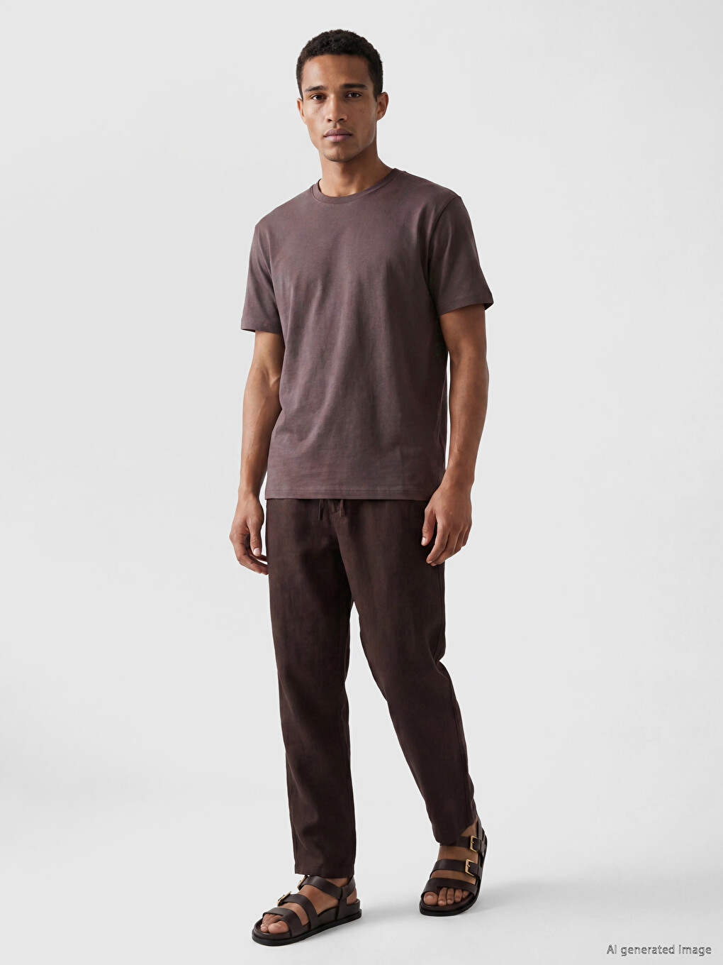 Crew Neck Men's T-shirt-1