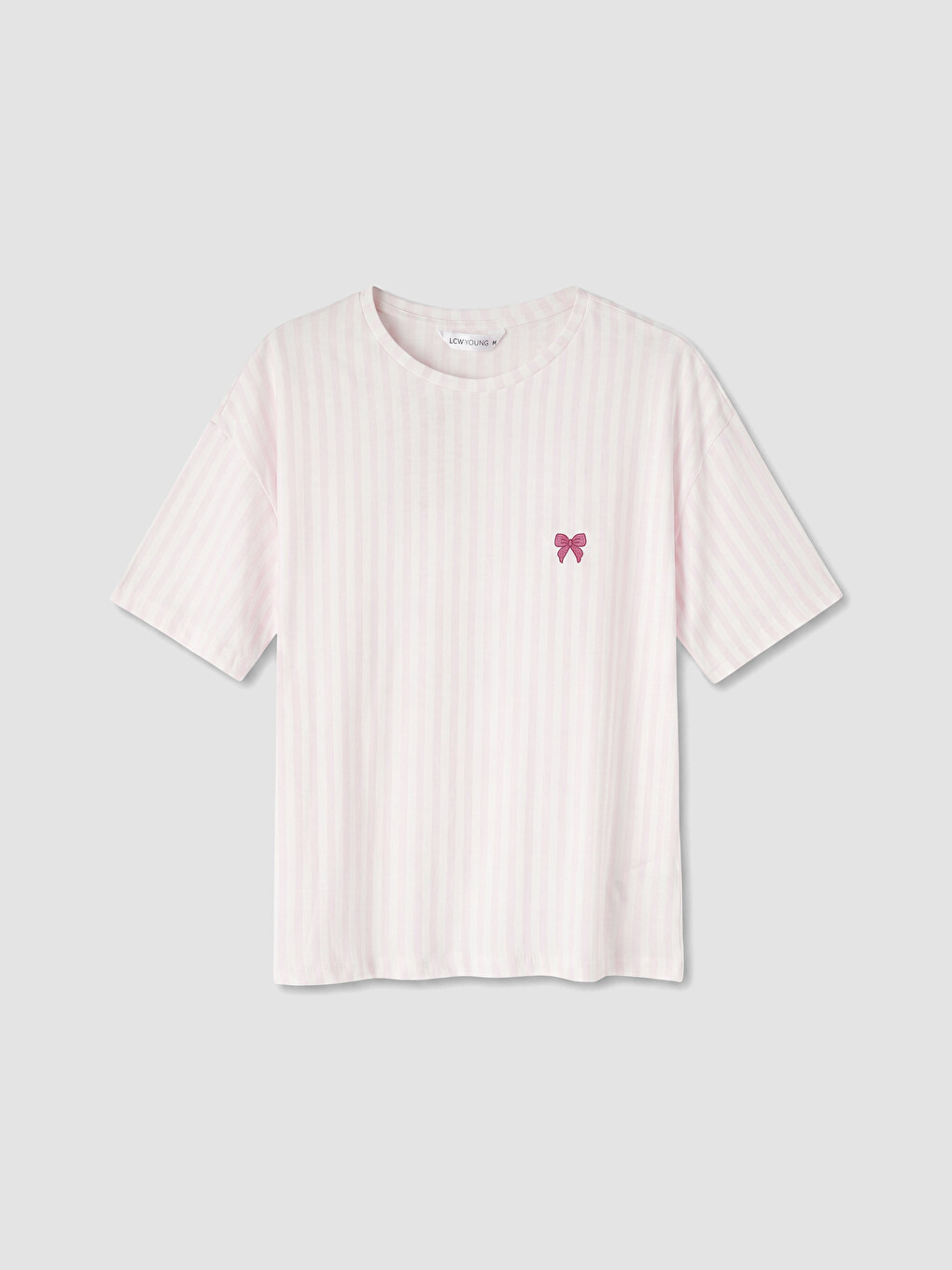 Ekru Nakışlı Kadın Şortlu Pijama Takımı-1