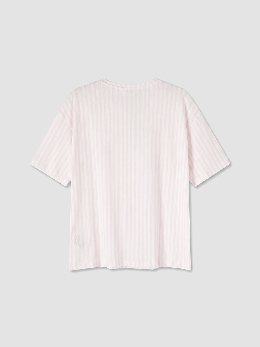 Ekru Nakışlı Kadın Şortlu Pijama Takımı-2