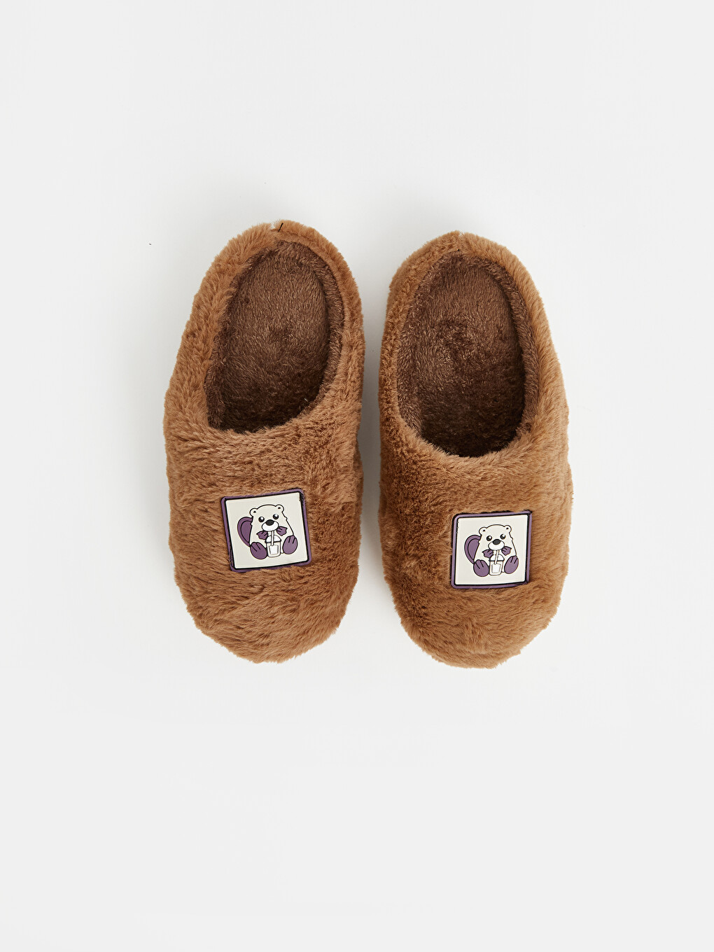 Printed Plush Women's Home Slipper-3