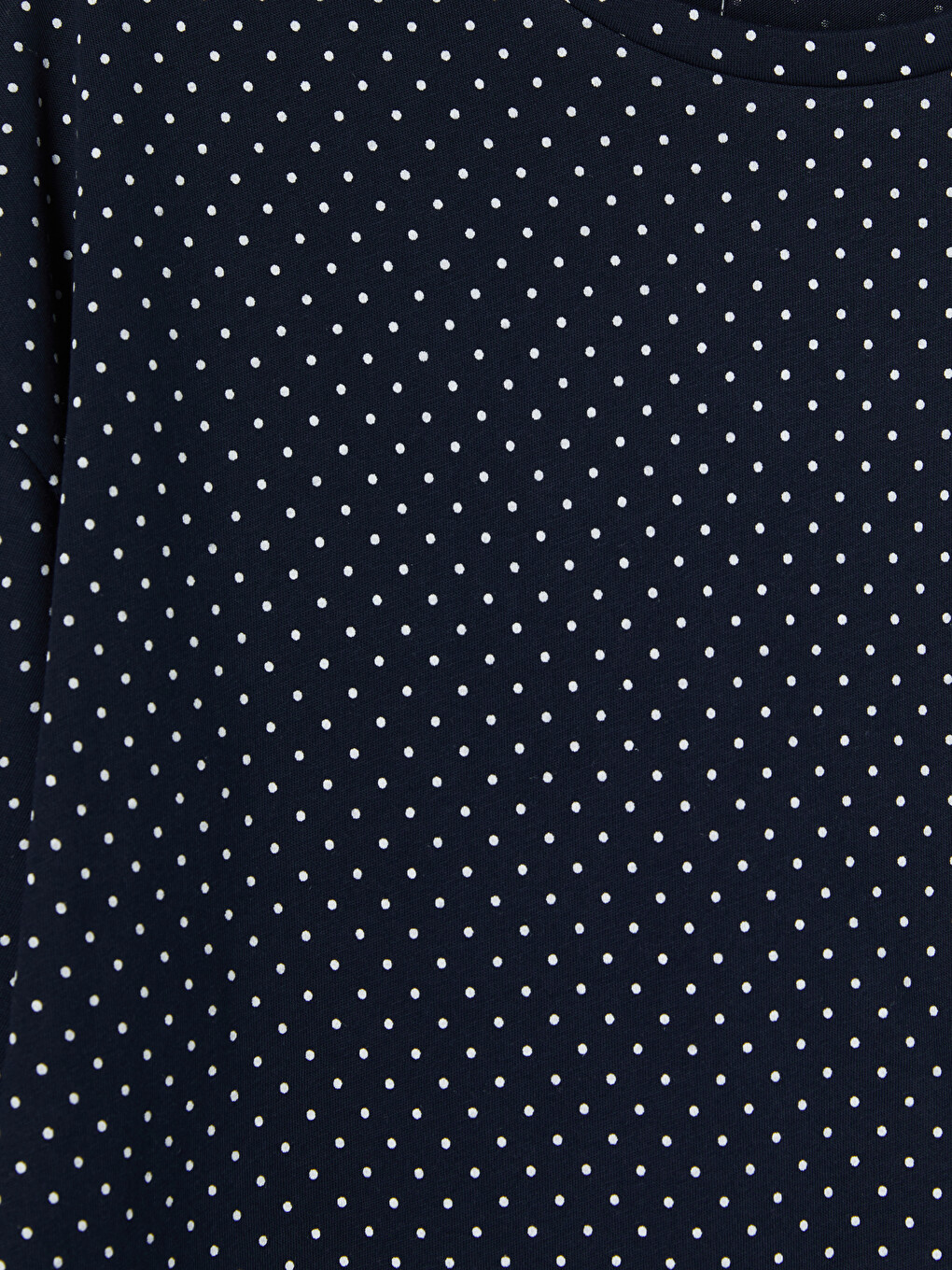 Lacivert Keseli Puantiyeli Kadın Şortlu Pijama Takımı-2