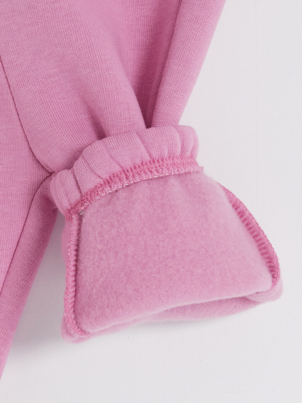 Pembe Çiçek Nakışlı Kız Bebek Eşofman Takım-9