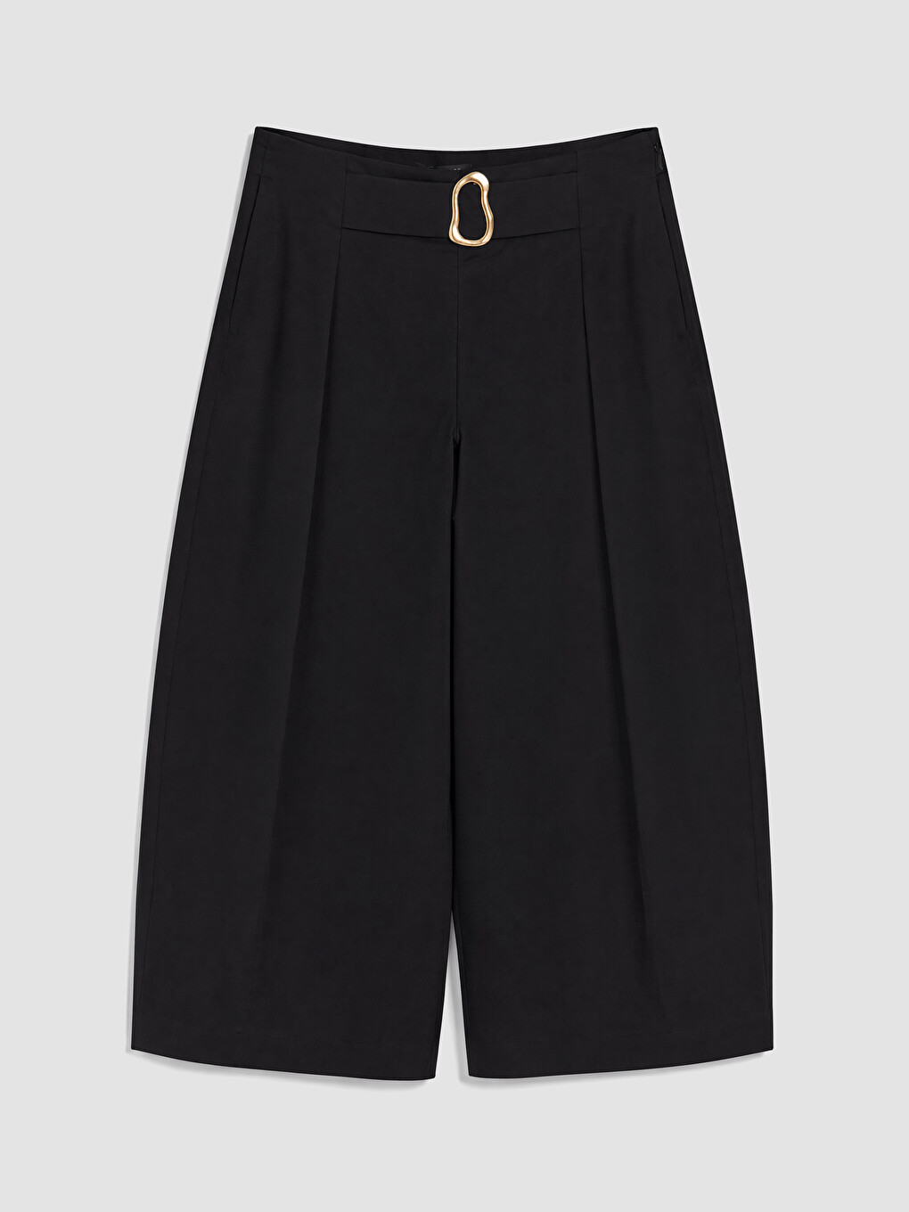 Regular Fit Wide Leg Women's Trousers-4