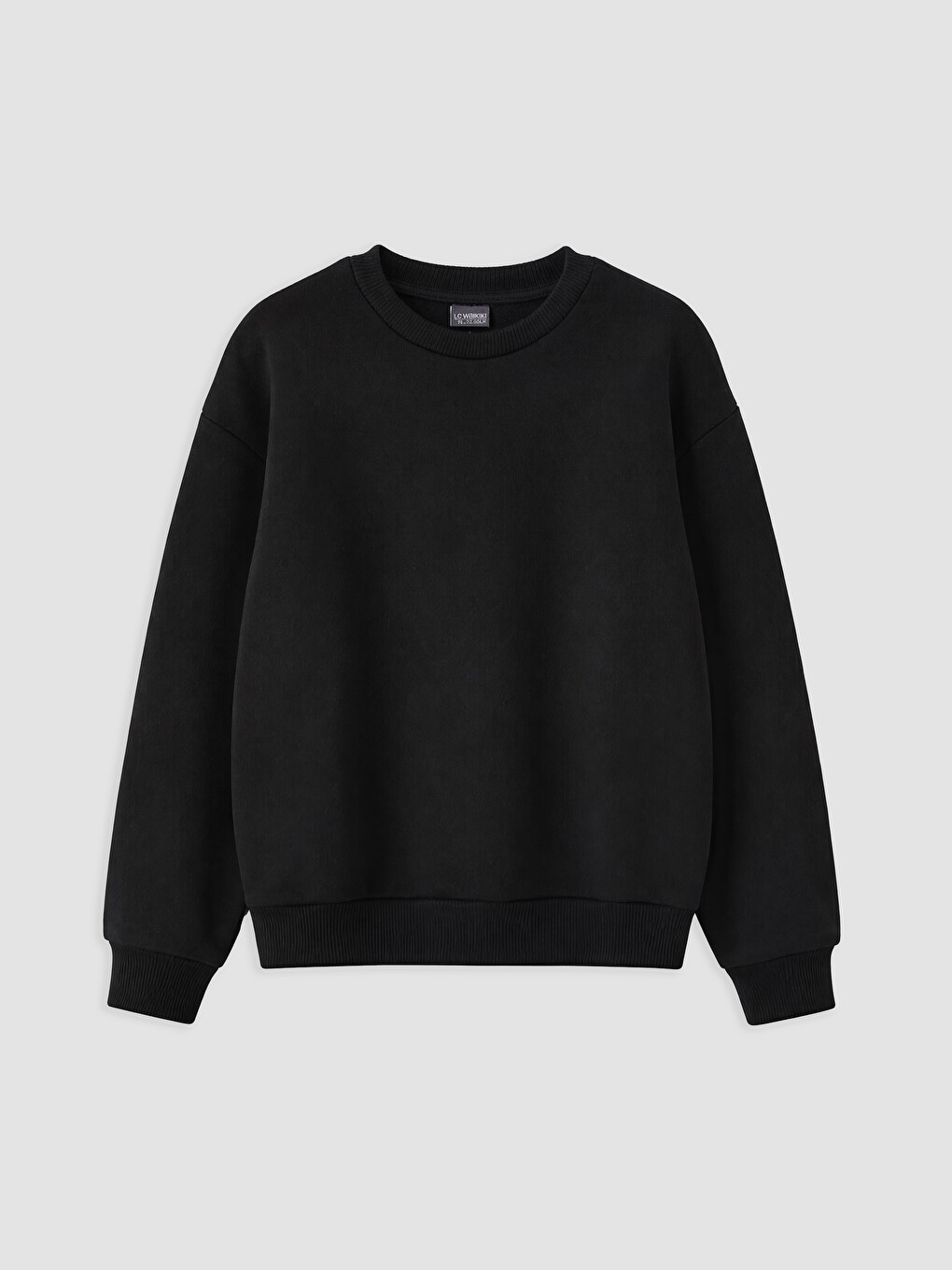 Crew Neck Girls' Thick Sweatshirt