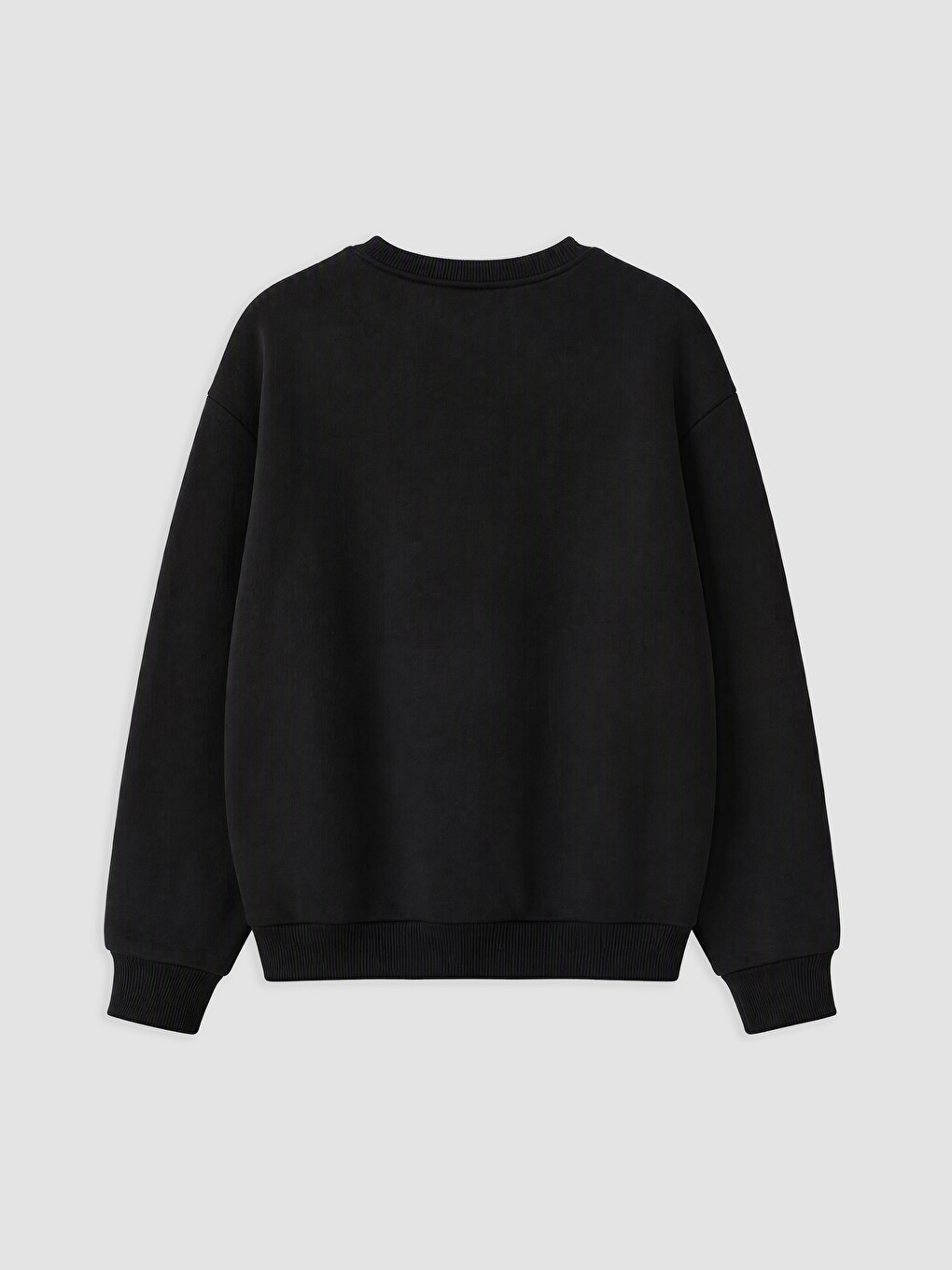 Crew Neck Girls' Thick Sweatshirt-2