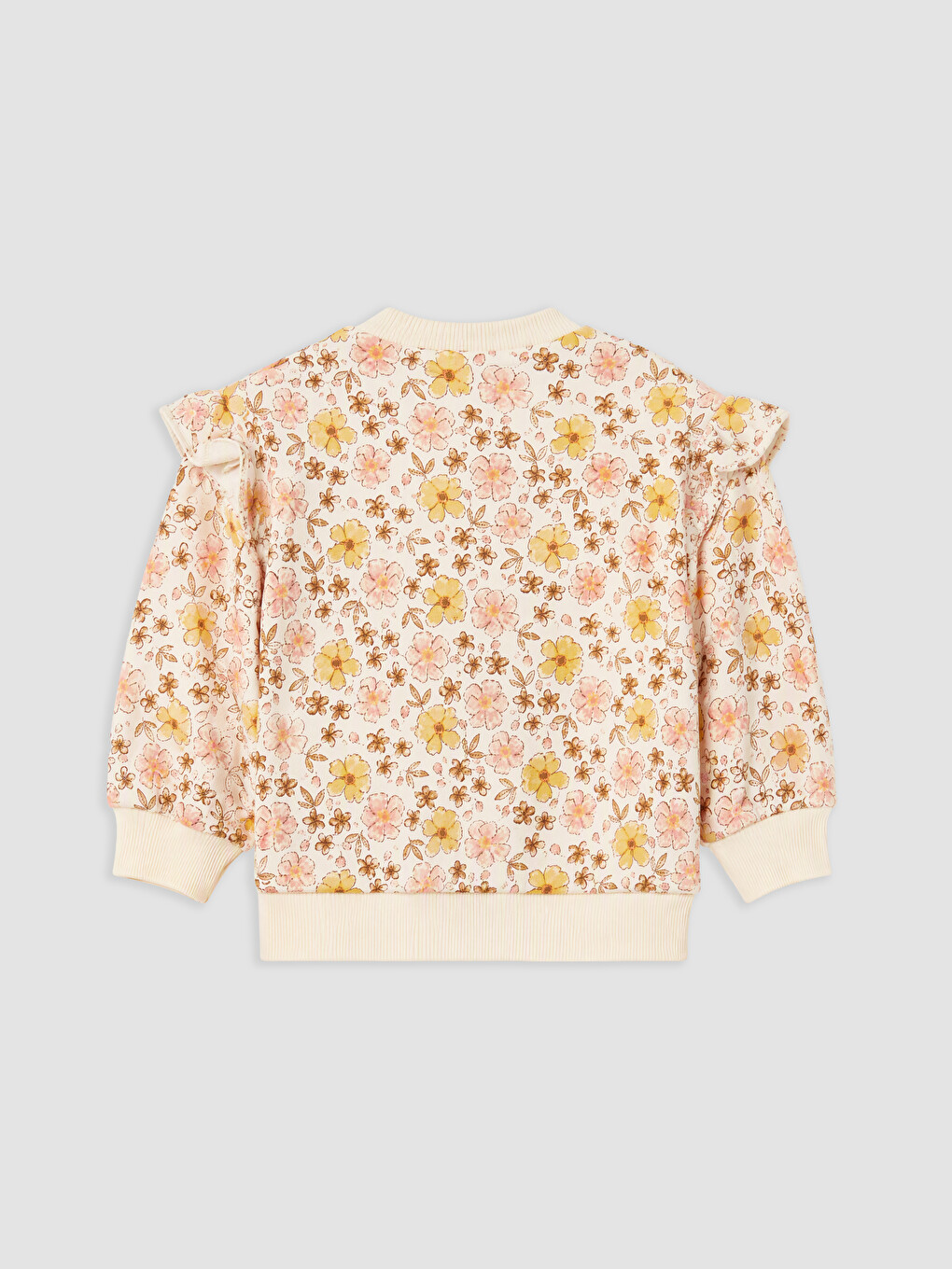 Flower Patterned Baby Girls' Set-2