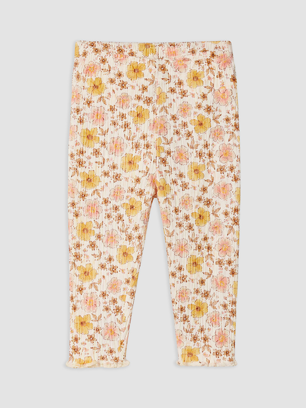 Flower Patterned Baby Girls' Set-3