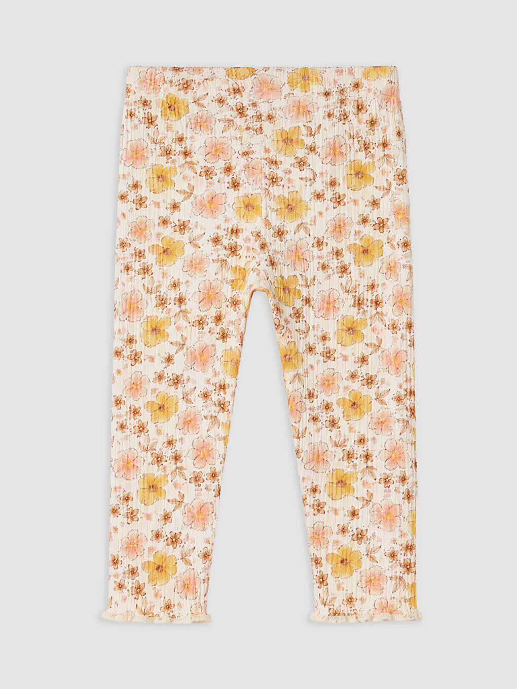 Flower Patterned Baby Girls' Set-4