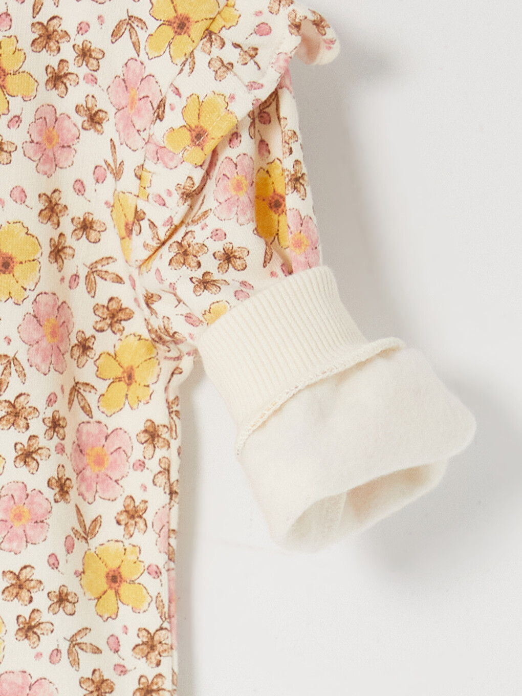 Flower Patterned Baby Girls' Set-7