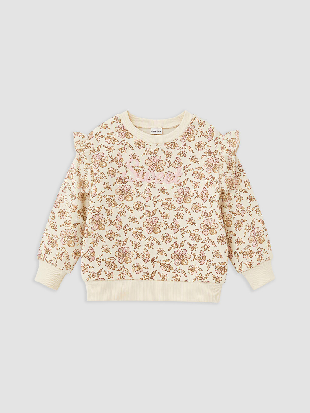 Embroidered Floral Baby Girls' Set-1