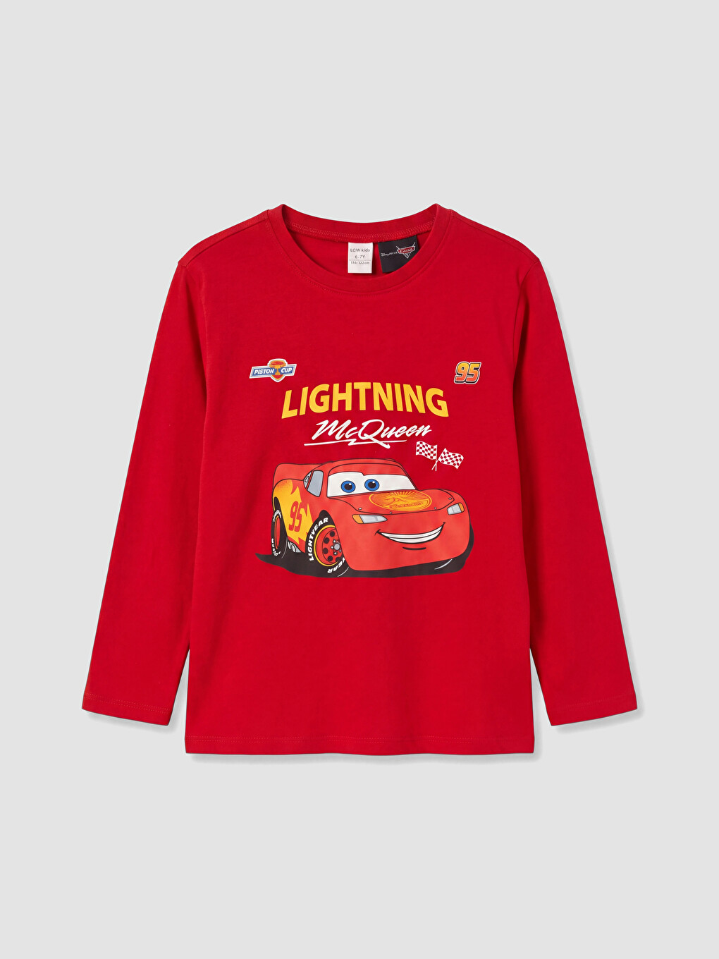 Kırmızı Cars Baskılı Erkek Çocuk Pijama Takımı-1