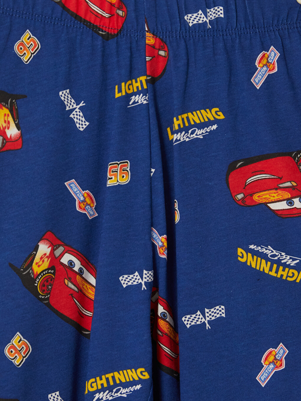 Kırmızı Cars Baskılı Erkek Çocuk Pijama Takımı-5