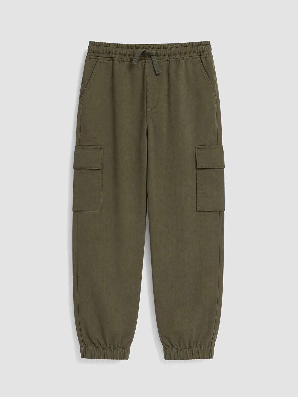 Yeşil Erkek Çocuk Kargo Jogger Pantolon