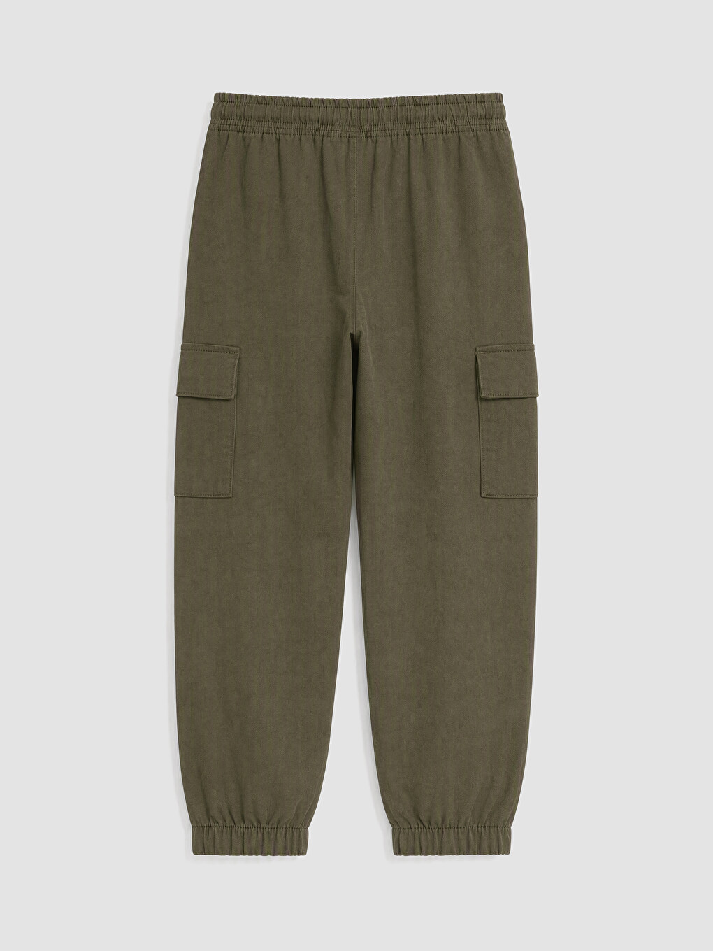 Yeşil Erkek Çocuk Kargo Jogger Pantolon-2