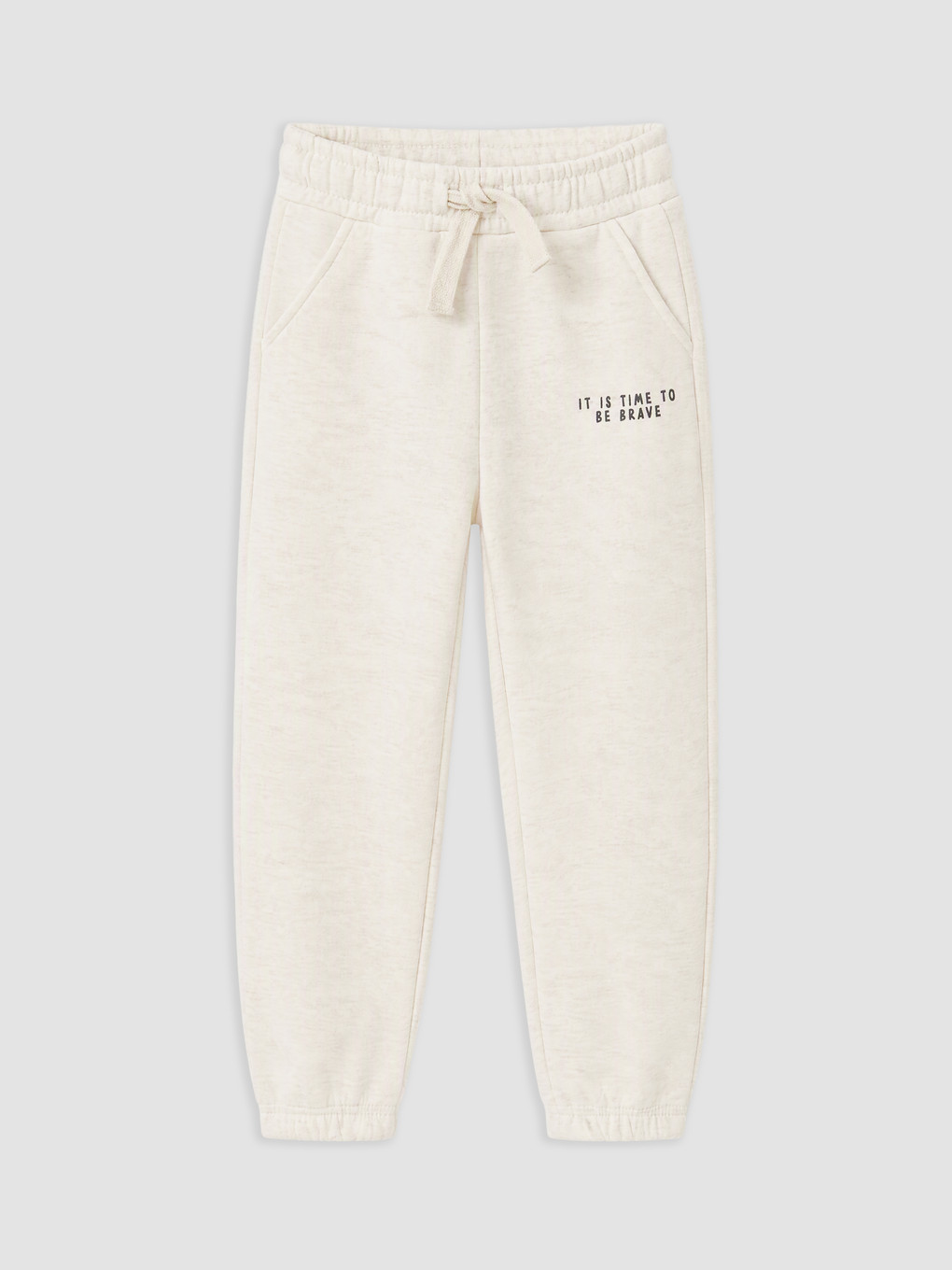 Boy White Jogger Sweatpants-1