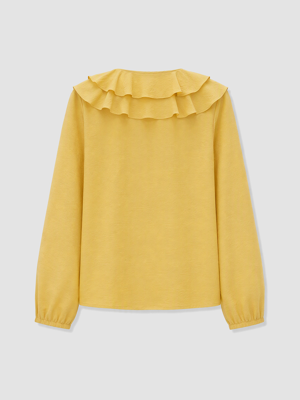 V Neck Frilled Blouse-1