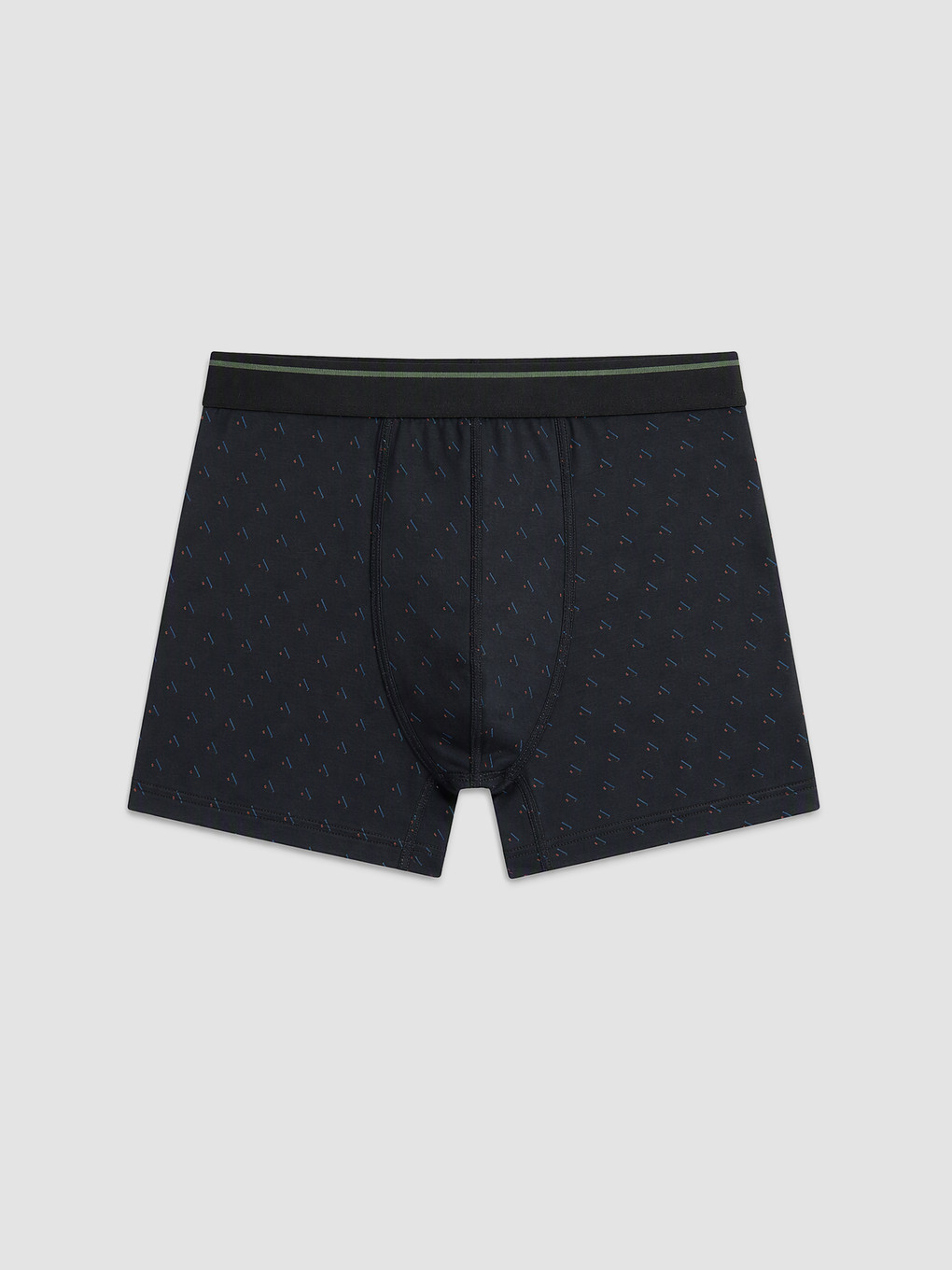 Siyah Regular Fit Pamuklu 3'lü Boxer-1