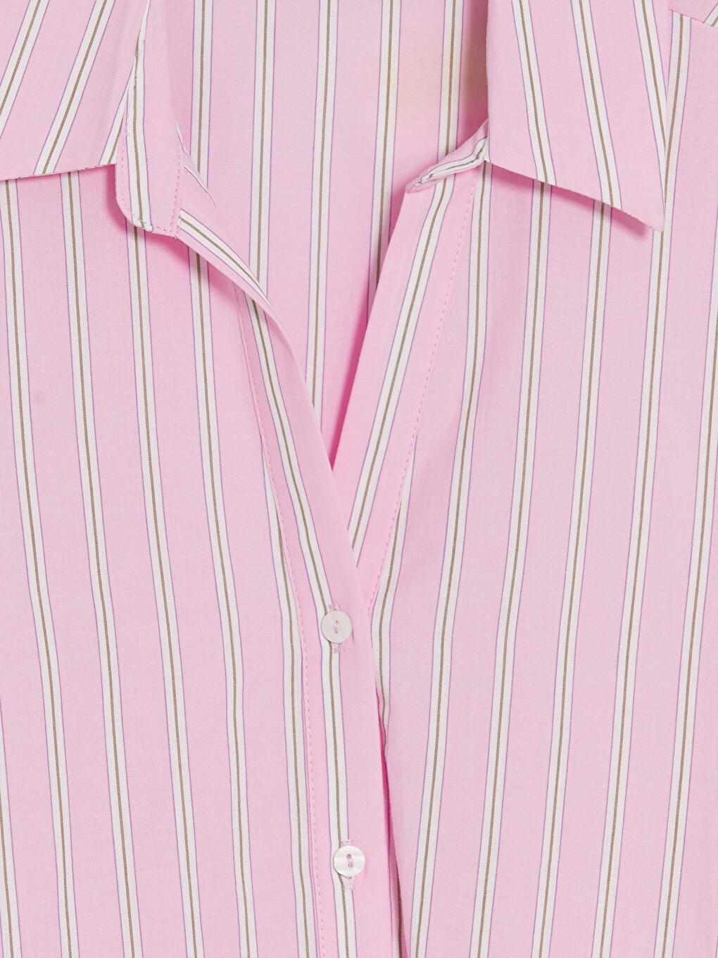 Striped Poplin Women's Shirt-2