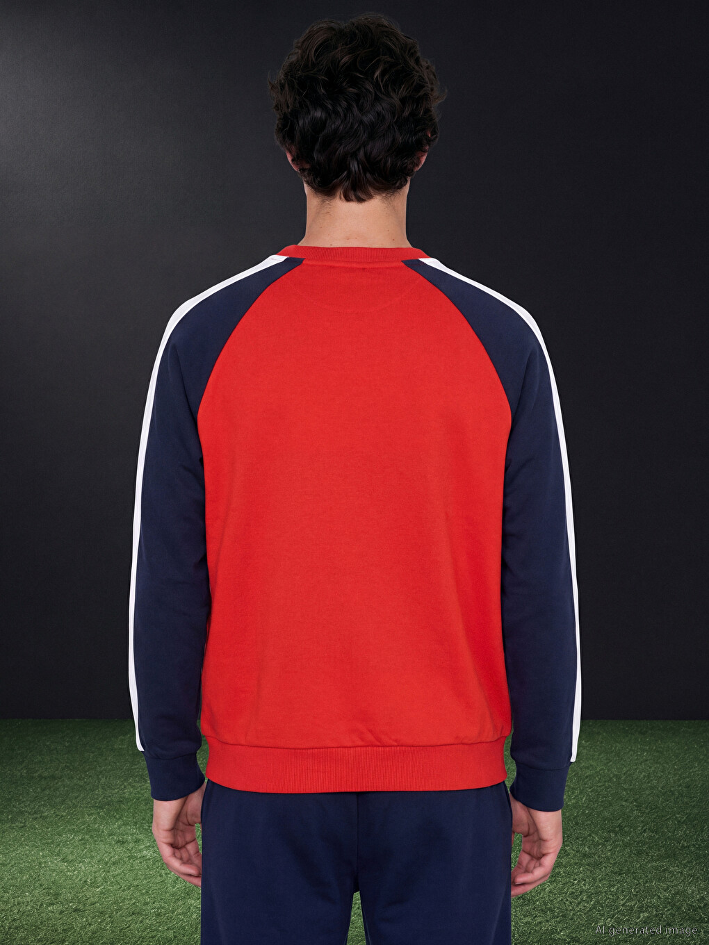 Crew Neck Paris Saint-germain Printed Men's Sweatshirt-5