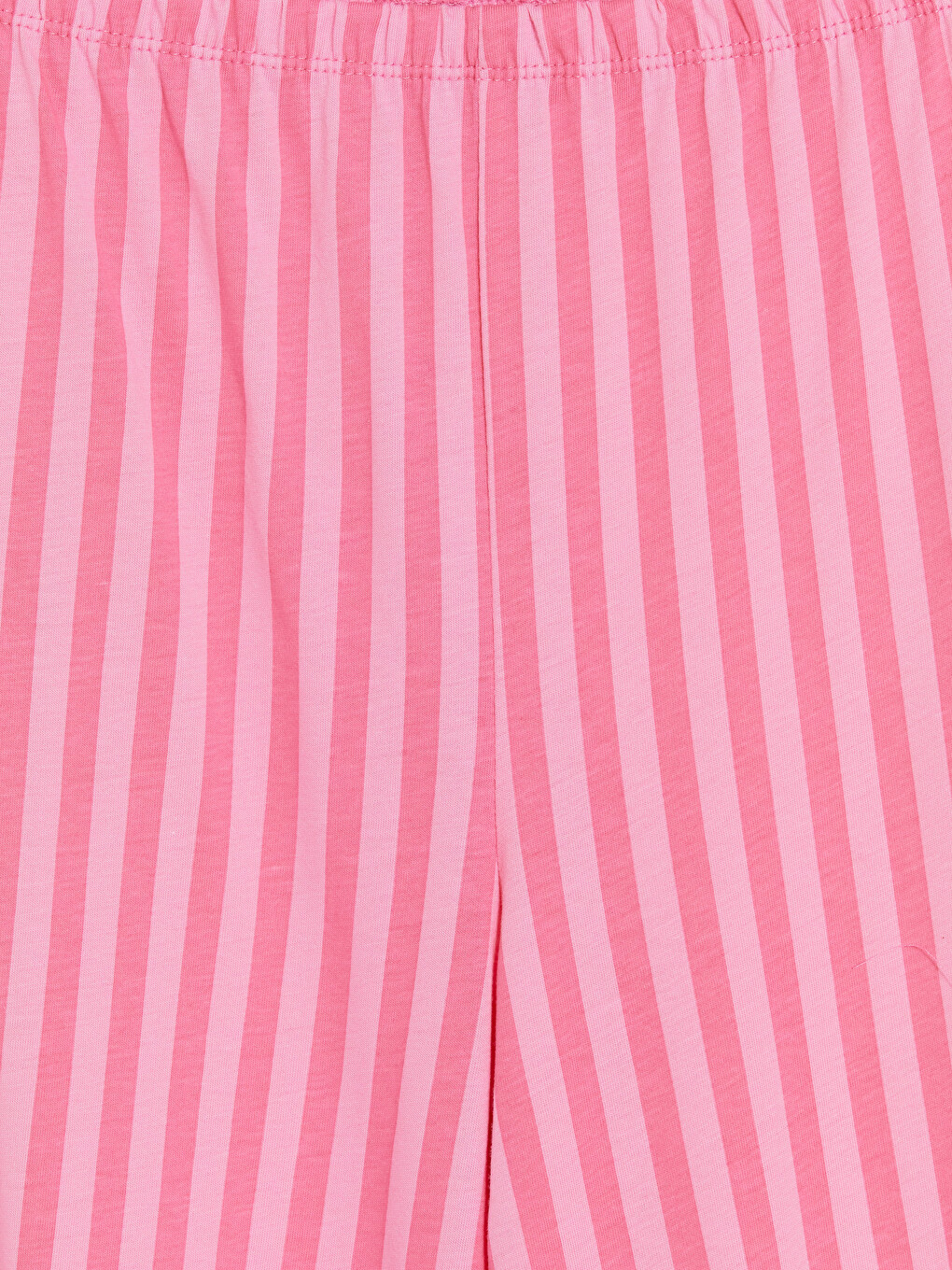Pembe Çizgili Kadın Pijama Alt-1