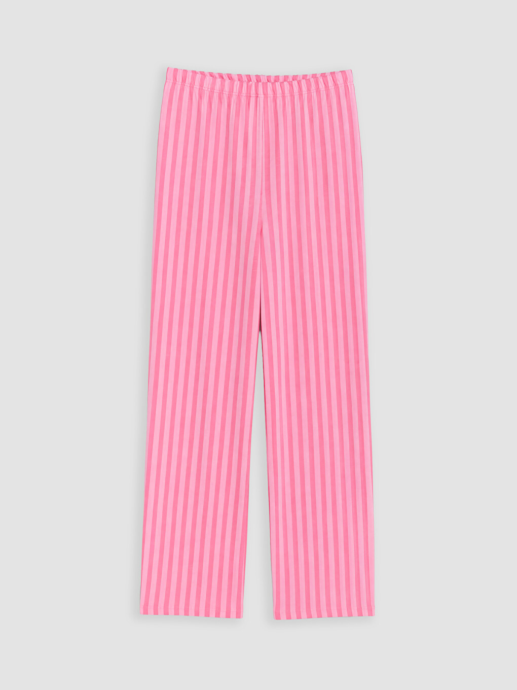 Pembe Çizgili Kadın Pijama Alt