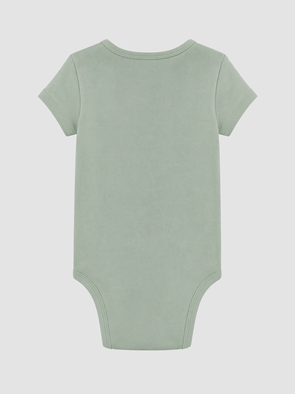 Yeşil Bisiklet Yaka Erkek Bebek Çıtçıtlı Body-2