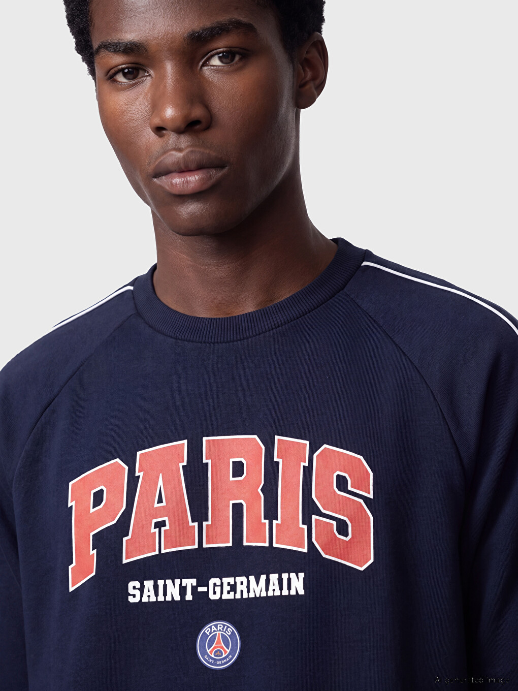 Lacivert Paris Saint-germain Baskılı Erkek Sweatshirt-2