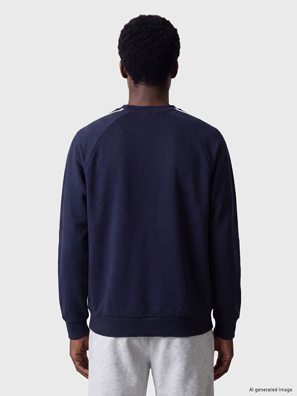 Lacivert Paris Saint-germain Baskılı Erkek Sweatshirt-3
