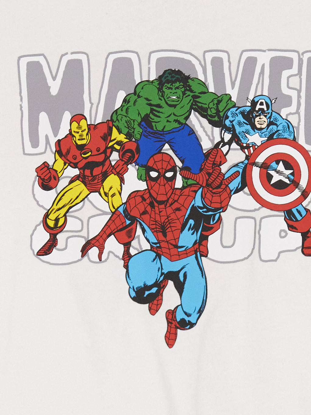 Ekru Avengers Erkek Çocuk Pijama Takımı-2