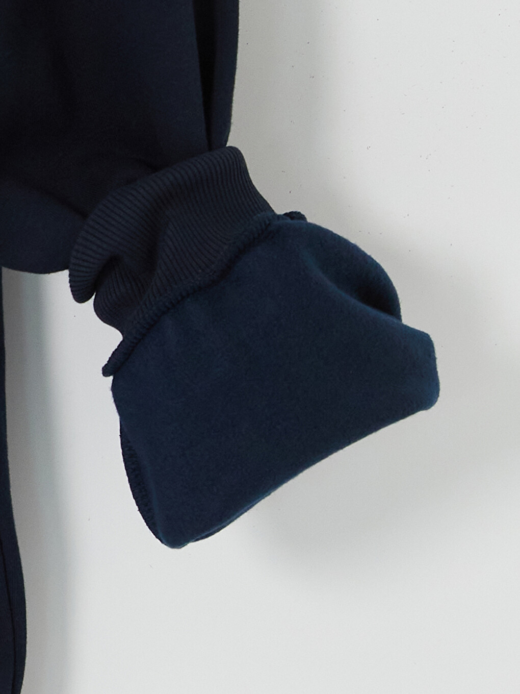 Woman Navy Zip-up Sweatshirt-2