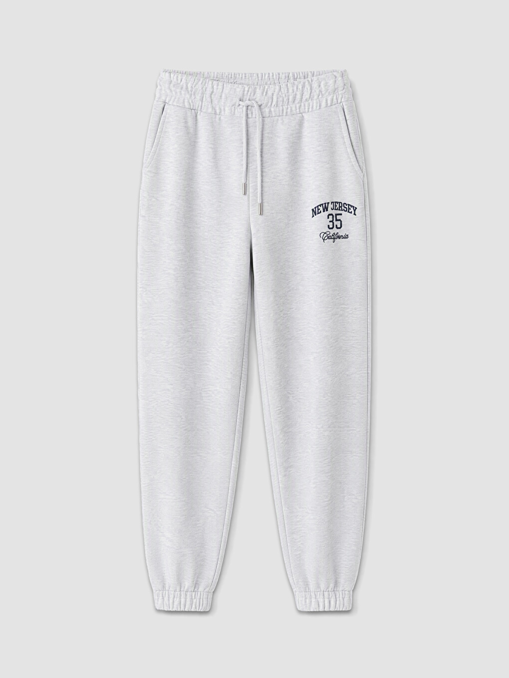 Femër Gri Pantallona Sportive Jogger