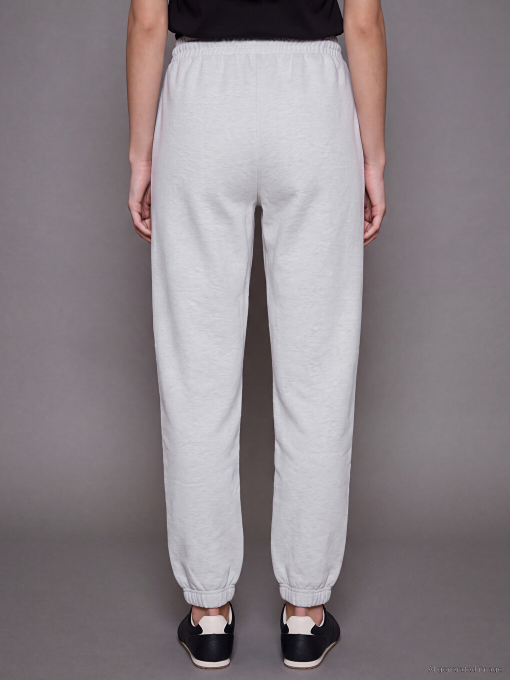 Elastic Waist Printed Women's Jogger Sweatpants-3