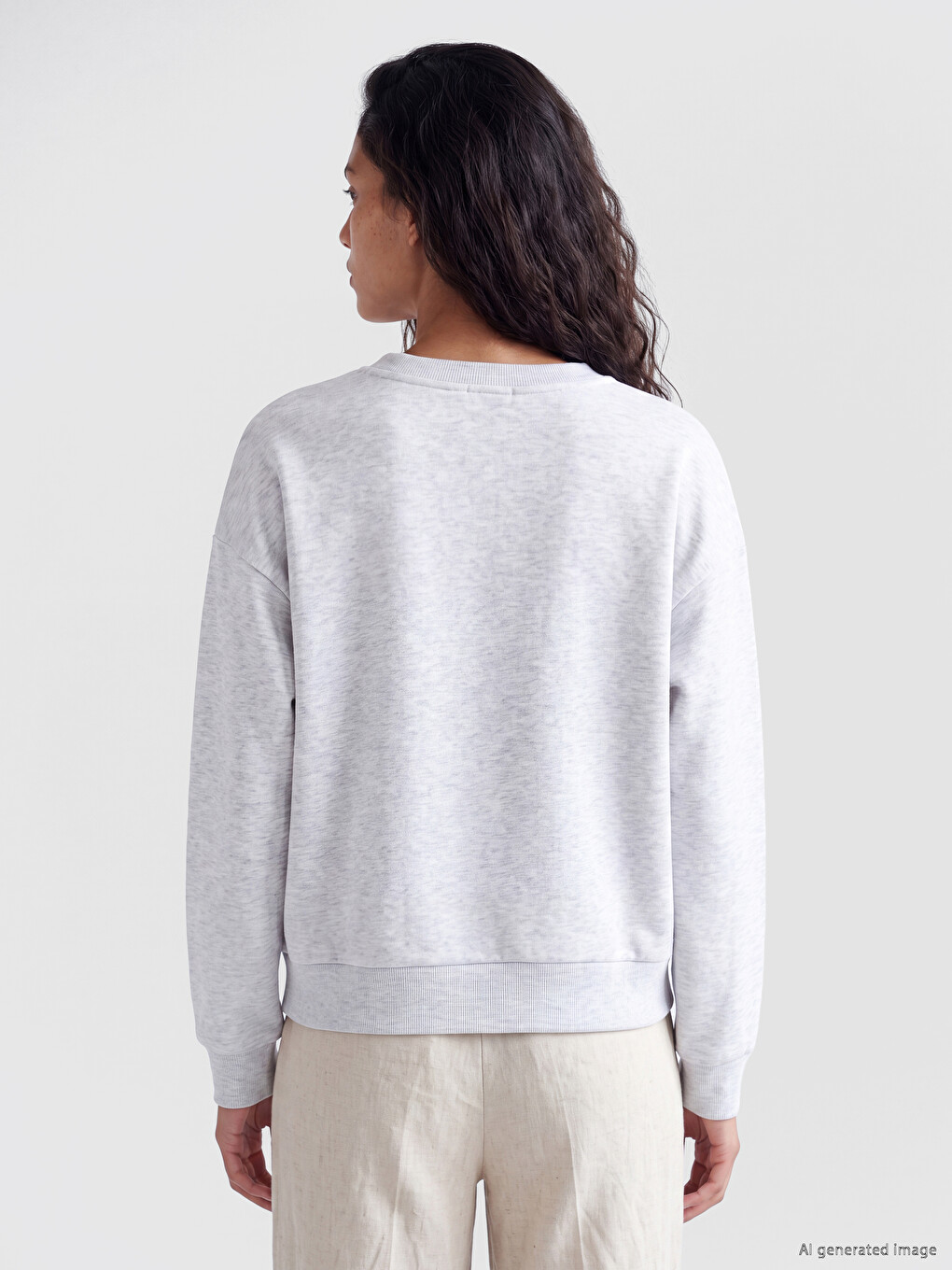 Brooklyn Printed Oversize Women's Sweatshirt-3