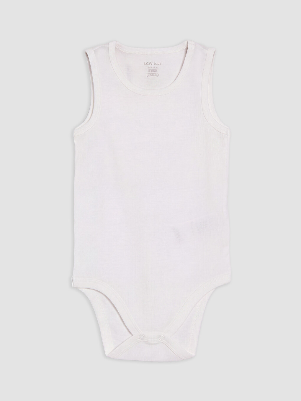 Beyaz Bisiklet Yaka Erkek Bebek Çıtçıtlı Body 3'lü-2