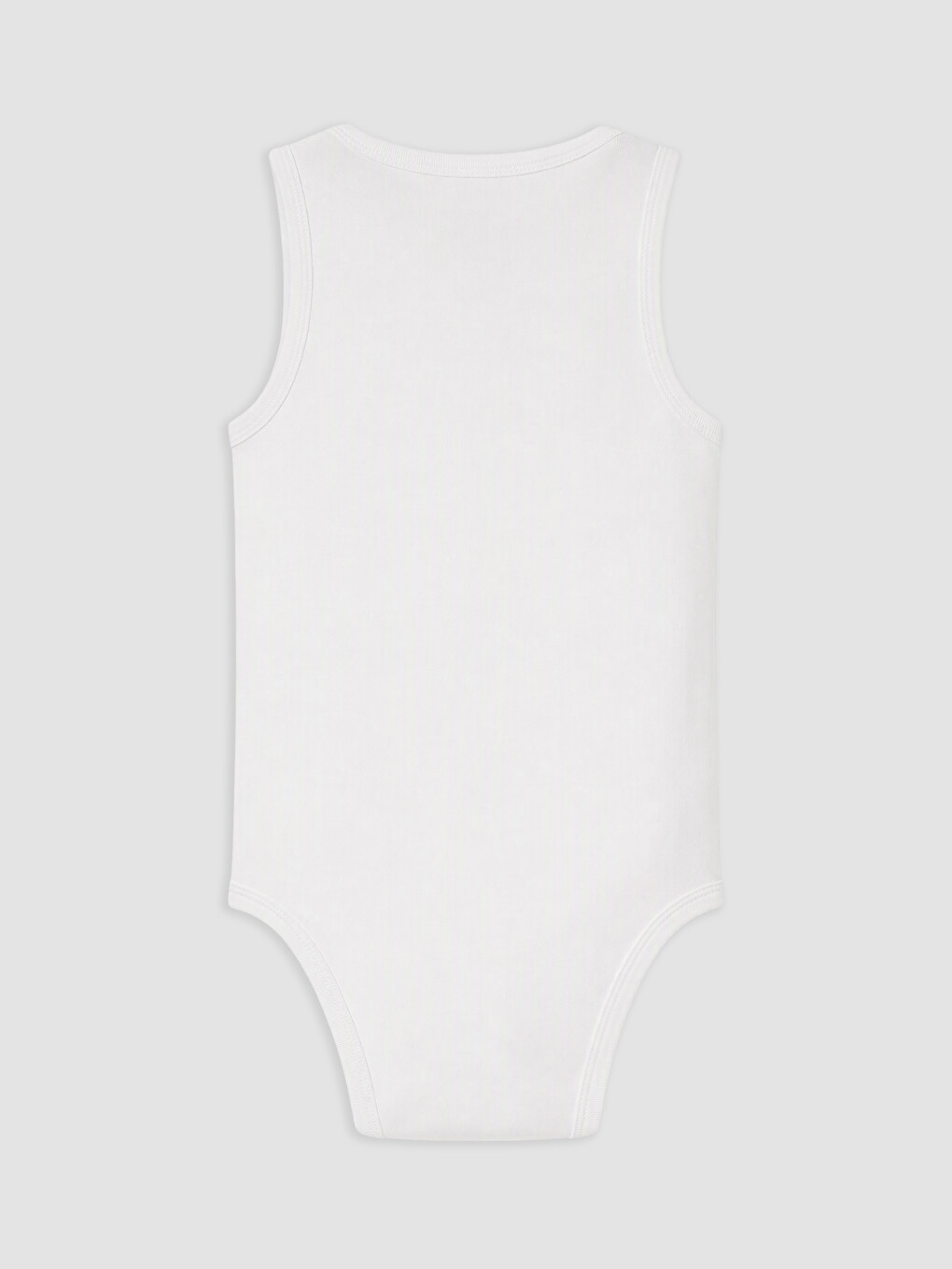 Beyaz 3'lü Bebek Çıtçıtlı Body-4