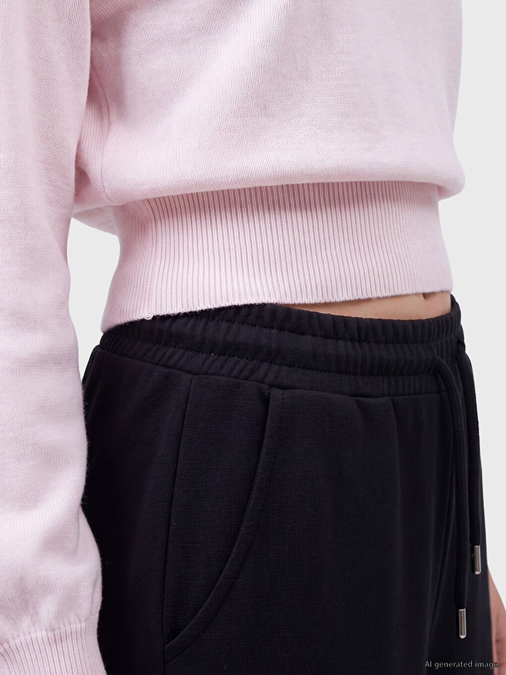 Elastic Waist Women's Sweatpants-2