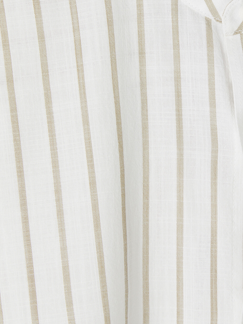 Regular Fit Grandad Collar Striped Men's Shirt-1