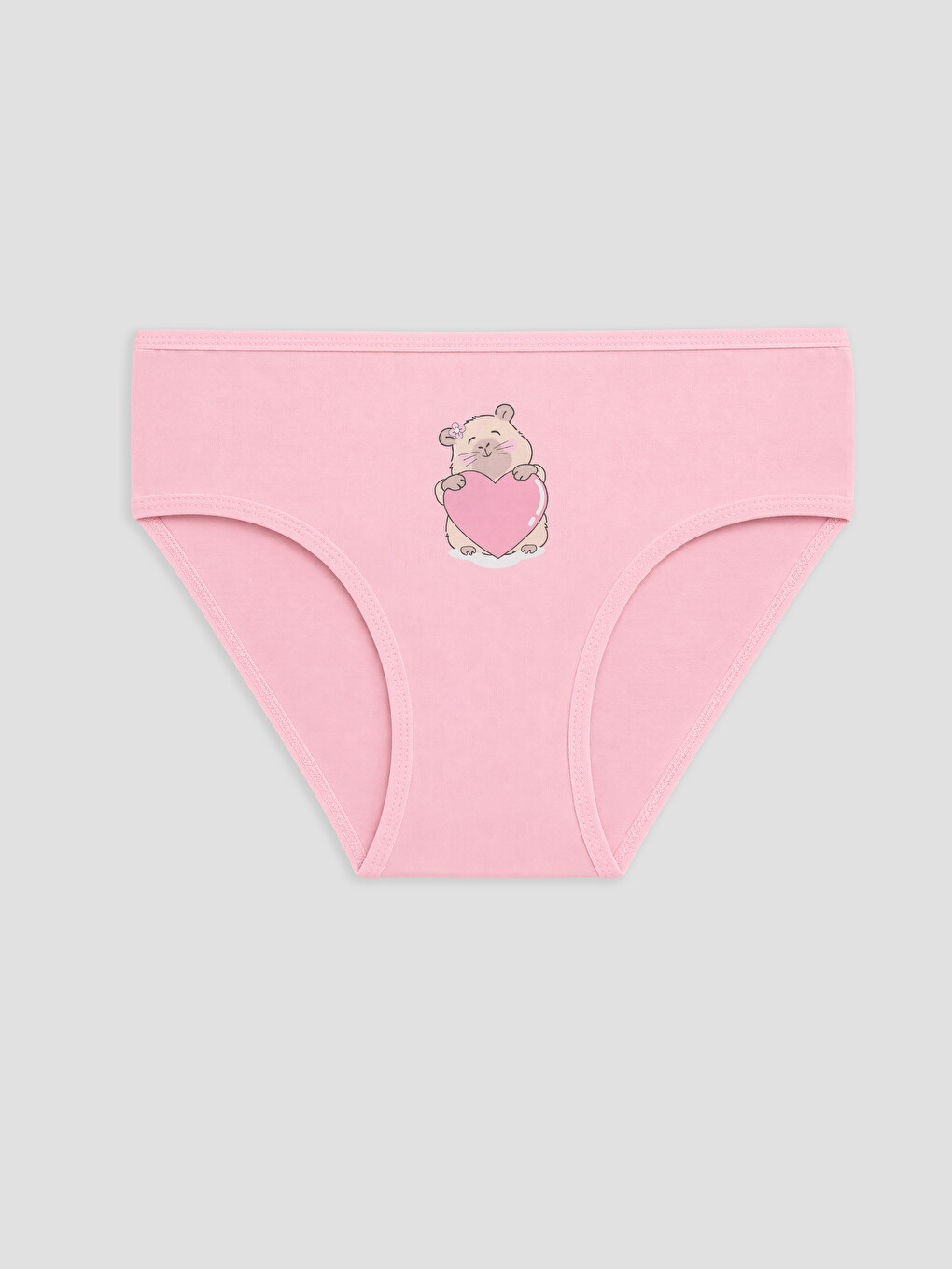 Pembe Baskılı Kız Çocuk Külot 5'li-5