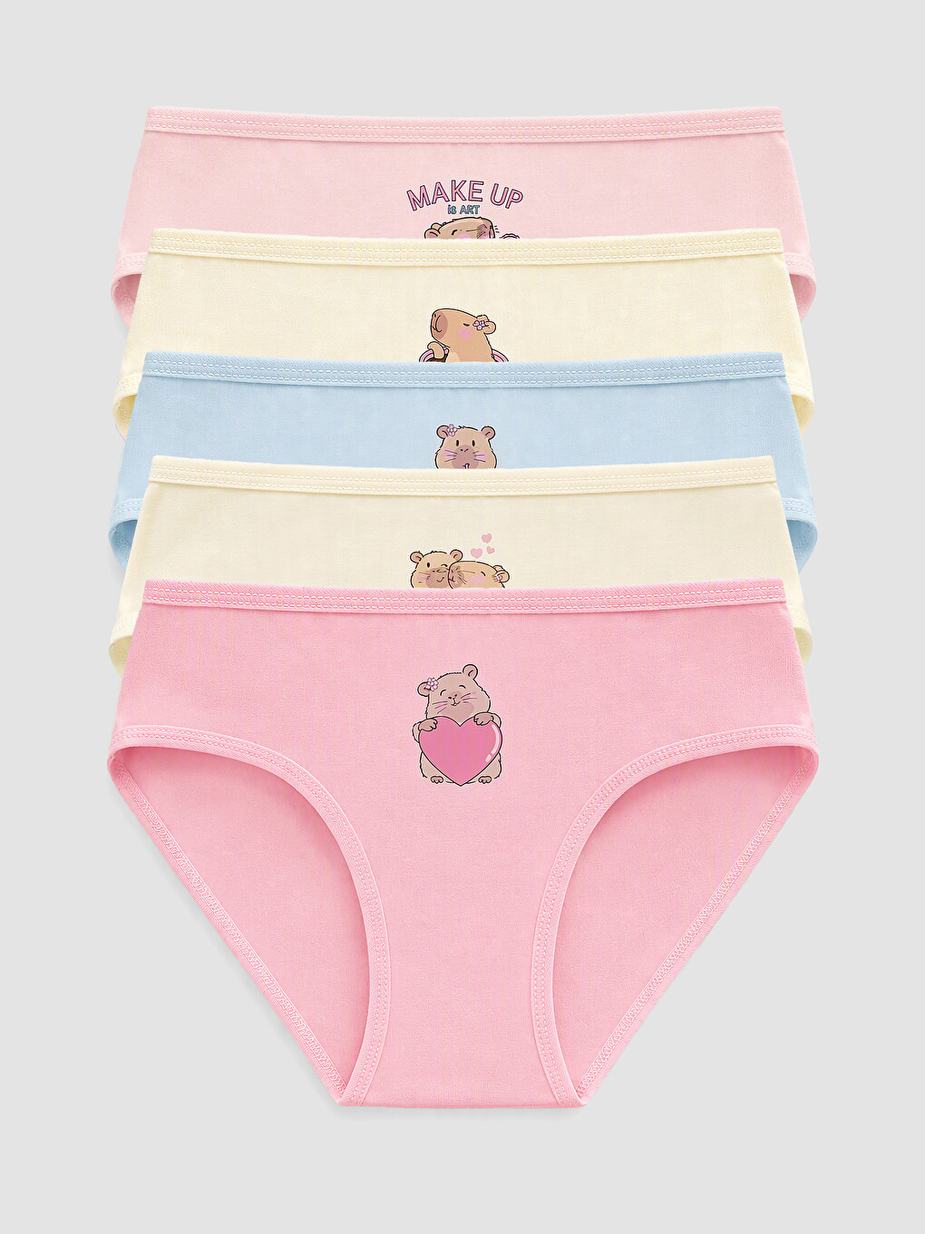 Printed Girls' Knickers 5 Pack-1