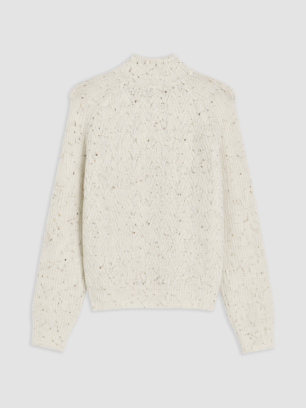 Mock Turtleneck Patterned Women's Knitwear Sweater-5